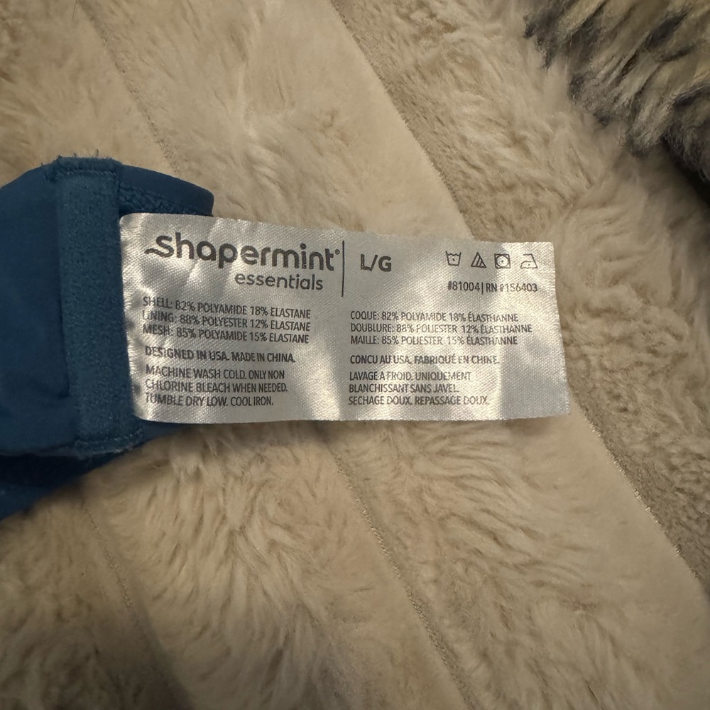 Shapermint Blue Two Piece Swim Suit - Picture 5 of 5